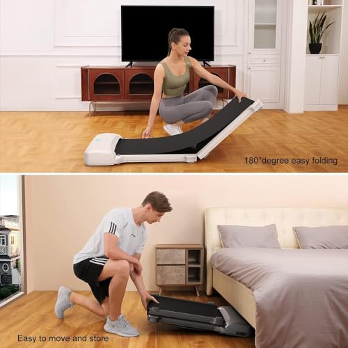 WalkingPad C1 Foldable Treadmill Walking Pad Smart Jogging Exercise Fitness Equipment, Free Installation Low Noise Footstep Induction Speed Contr