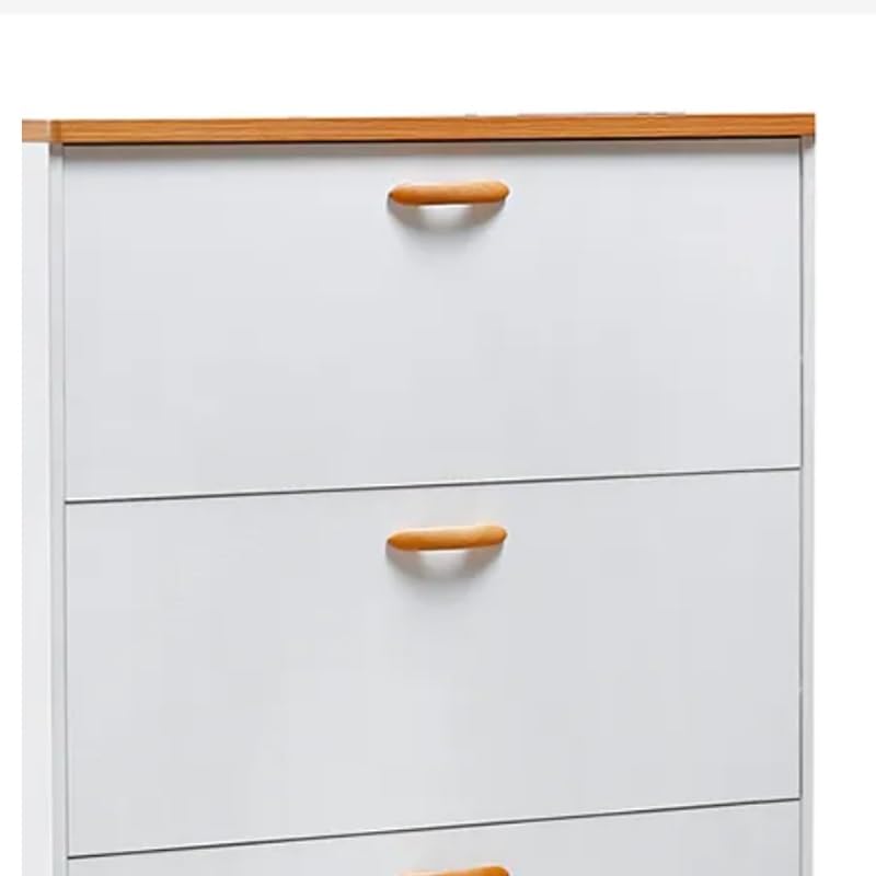 TJLSS Ultra-Thin Shoe Cabinet Home Doorway Home Tilting Entrance Cabinet Integrated Solid Wood Leg Shoe Rack