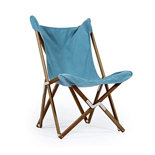 Telami–Tripolina Chair–Collection Recycled–Arm Chair–Foldable and Light – Pomegranate Colour – Natural Frame – Made in Italy - Outdoor Furniture,