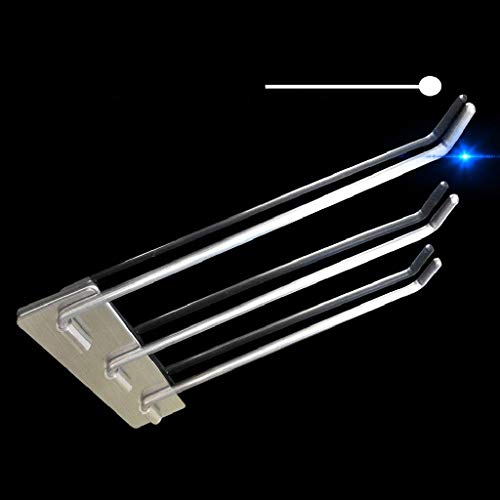 N/A Towel rack - Swivel Towel Bar Stainless Steel Bathroom Swing Hanger Towel Rack Holder Storage Organizer Space Saving Wall Mount Brushed Finis