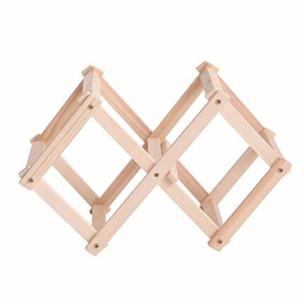 ZYZMH Wooden Folding Wine Rack Holder Wine Rack Organizer Classical Kitchen Bar Counter Wine Stand Display Shelf