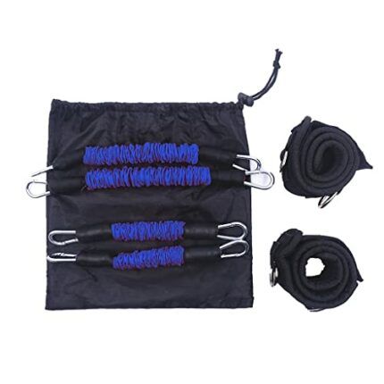 DINGZZ Fitness Thigh Resistance Band Sets Total 120 LB Football Speed and Strength Training Equipment for Leg Butt Squat Workout