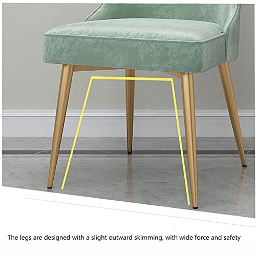 dining chair Kitchen Dining Room Furniture Chairs Kitchen Dining Chairs Set Of 2 Living Room Chairs with Metal Legs Velvet Seat and Backrests for