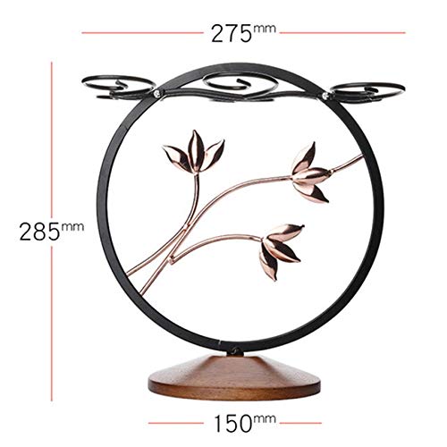 MJWDP Stemware Drying Rack Retro Glass Wrought Iron Detachable Bars Champagne Kitchen Storage Holder Cup Wine rack