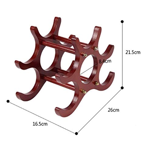 LIUZH Creative European Solid Wood Wine Rack, Decorative Wine Bottle Rack, Home Living Room Furnishings Wine Rack