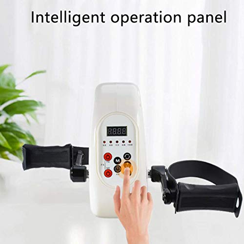 LUNEZY Electronic Physical Therapy Rehab Bike Trainer Exerciser, Cycle Arm Leg Pedal Exerciser, Adjustable Stroke Resistance, Suitable for Handic
