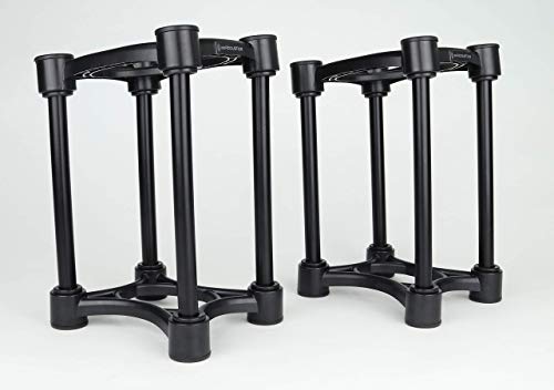 IsoAcoustics Iso-Stand Series Speaker Isolation Stands with Height & Tilt Adjustment: Iso-130 (13 x 15.2 cm) Pair