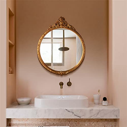 SDFGH Room Interior Round Bath Wall Apartment Decorating Relief Mirrors Furniture Home Decoration