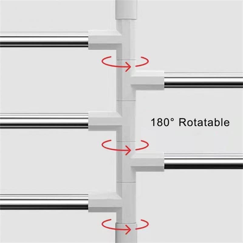 TBIIEXFL Swivel Towel Bars Towel Rack Holder Wall Mounted Rotatable Bathroom Accessories