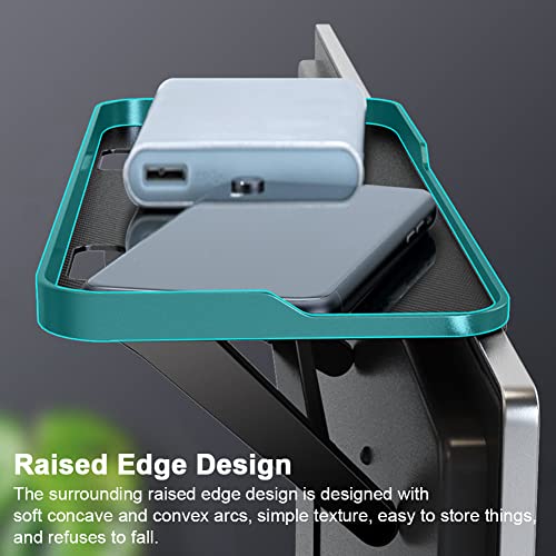 Jiakalamo 2Pcs TV Top Shelf Screen Shelf Adjustable Monitor Top Shelf TV Top Storage Bracket Media Shelf TV Shelf for Media Box, Game Console,Rou