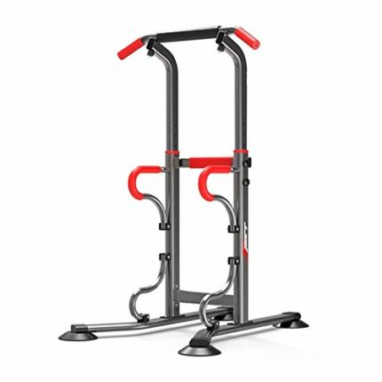 ZXNRTU Pull Up & Dip Stand Power Tower,Home Gym Height Adjustable Multi-Function Fitness Strength Training Equipment Exercise Workout Station