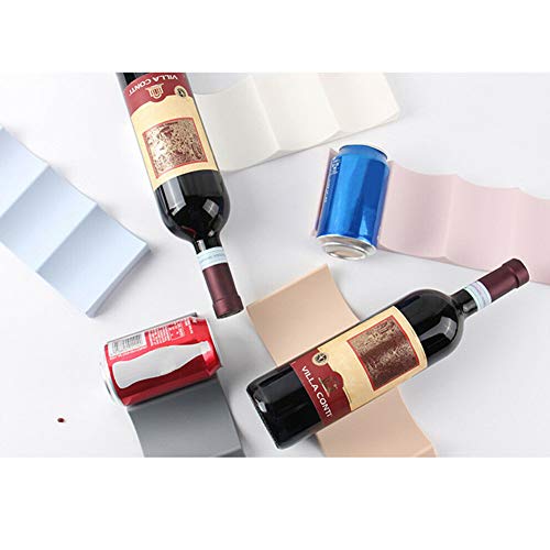 Ganquer Wine Rack, European Style Plastic Wine Bottle Holder Stand Wine Storage Holder Countertop Wine Bottle Display Mat for Kitchen Cabinet, Cu