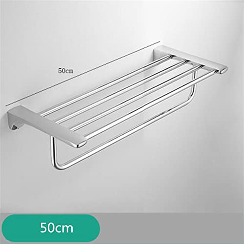HIGOH Towel Racks,Bathroom Towel Rack Wall Mounted Towel Holder,Bathroom Accessories Towel Hanger,Towel Shelf,Towel Rack,Towel Holder Brass Chrom