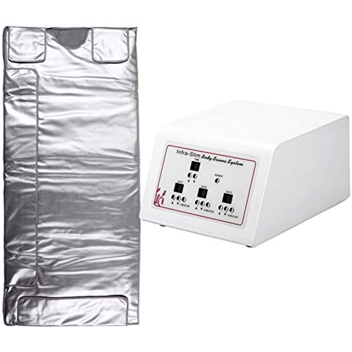 HUANGXING - Beauty Weight Loss Blanket, Sweat Steaming Body Shaper Blanket 3 Zones Digital Far Infrared (FIR) Heat Sauna Slimming Blanket Detox T