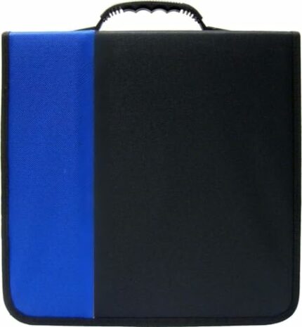 CD Case Binder 360 Disc Capacity Blue/Black