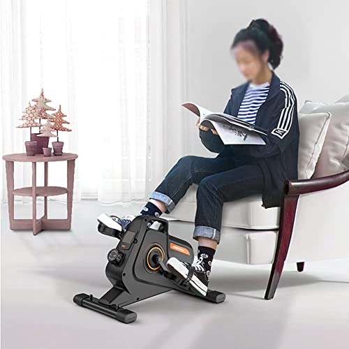 ARWIC Electric Under Desk Elliptical Machine Elliptical Trainer with LED Display 8 Adjustable Speed, Seated Pedal Exerciser Elliptical Stepper In