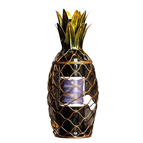 CZDYUF Iron Wine Rack - Creative Decoration Pineapple Shape Minimalist Wine Cabinet Decorations