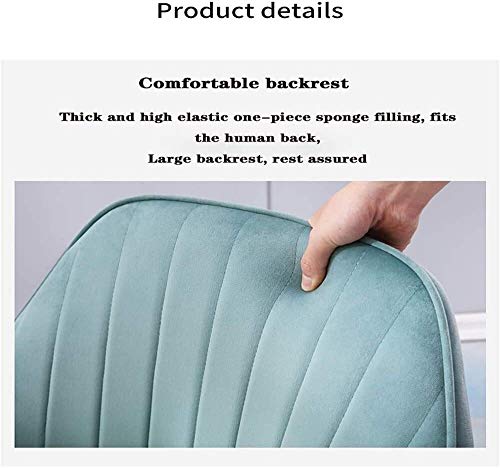 Modern Kitchen Dining Room Chairs Velvet Dining Chairs Set Of 2 With Metal Feet Armrest Backrest Lounge Chair Cushion Removable And Washable (Col