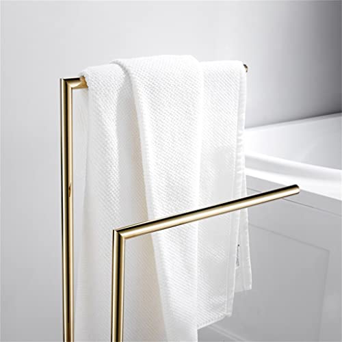 CHUNYU Freestanding Towel Racks Bathroom Accessories Natural Marble Stand on Floor Towel Rail Stand Clothes Rack
