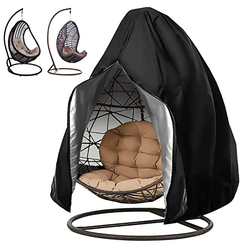 Garden Hanging Chair Cover, Patio Hanging Chair Cover, Windproof Egg Chair Cover, Oxford Fabric Durable Egg Swing Chair Covers, Waterproof UV Pro