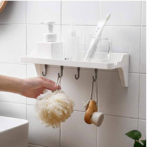 N/A Towel rack - Towel Bar Single Rod Towel Rack with Hook Wall Mount Bathroom Towel Holder