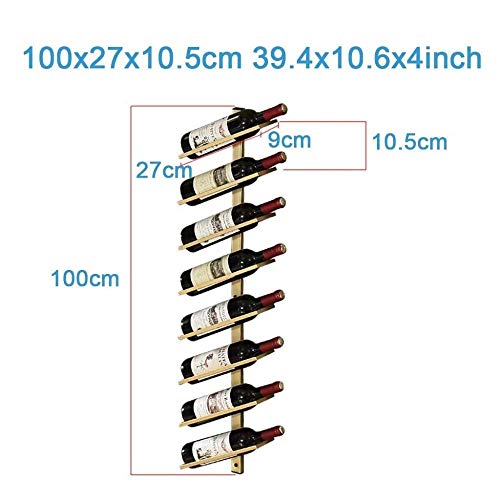 NEOCHY Wine Rack Modern Wall-Mounted Storage Rack Kitchen Kitchen Decorative Display Display Modern Wall-Mounted Wine Bottle Rack Display