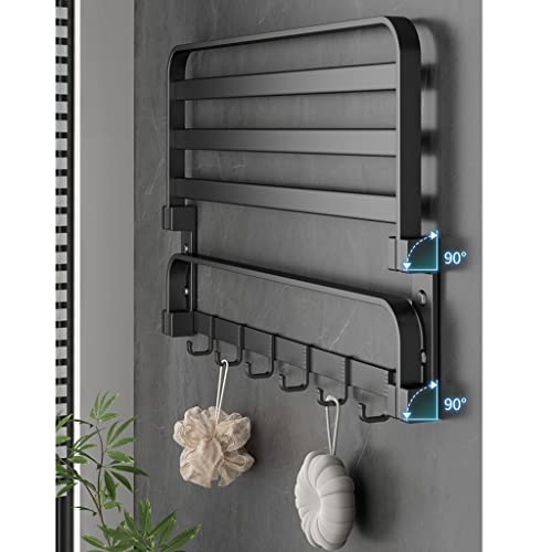 HIGOH Towel Racks,Bathroom Towel Rack Wall Mounted Towel Holder,Bathroom Towel Rack,Wall-Mounted Toilet Towel Storage Rack Bathroom