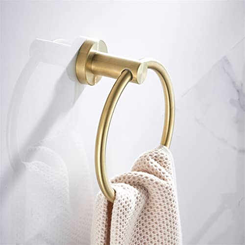HIGOH Towel Racks,Bath Towel Holder,Bathroom Hand Towel,Brushed En Towel,Nordic round Towel Rack,Modern Style Bathroom Towel Hanger