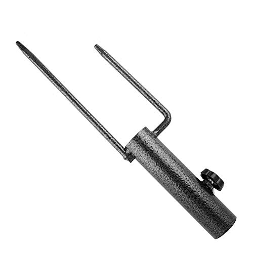 Ejoyous Parasol Anchor, Heavy Duty Metal Parasol Anchor Parasol Stand Sand Screw Stand for Umbrella Outdoor Fishing Rods 15 inch