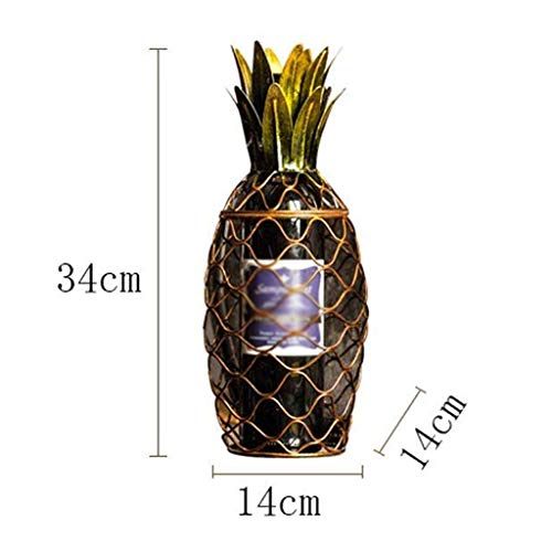 CZDYUF Iron Wine Rack - Creative Decoration Pineapple Shape Minimalist Wine Cabinet Decorations