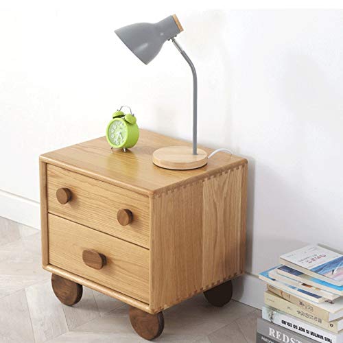 FRDTSG Nordic Solid Wood Children's Bedside Table Cartoon Shelf Boy And Girl Bedside Cabinet Simple Bedroom Storage Cabinet