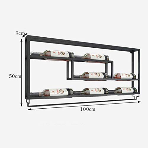 EYLINK Wine Racks,Modern Minimalist Wall Hanging Wine Bottle Rack Restaurant Fashion Creative Wall Hanging Wine Rack Cafe Bar Decoration Wine Gla