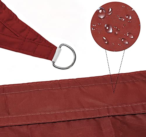 Fidrisen Waterproof Sun Shade Right Angle triangle Sun Shade Sail 95% UV Block Sunscreen Awning Garden Beach Patio Canopy with Free 3 Ropes (3m x