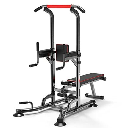 RHOOTZ Adjustable Pull-up Rack, Multifunctional Fitness Equipment, Horizontal Bar, Parallel Bars With Bench, Strength Training, Pull-ups, Push-up