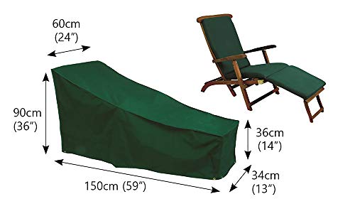 Bosmere Protector 6000 | Steamer Chair Garden Furniture Cover | L 150cm W 34cm H 90cm | 100% Waterproof, UV Protected, Heavy Duty 600D | 6 Year G