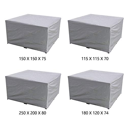 Outdoor Furniture Cover, Heavy Duty Patio Garden Furniture Cover | Square Polyester Waterproof Dustproof Anti-UV Chair Table Cover, Dustproof Scr