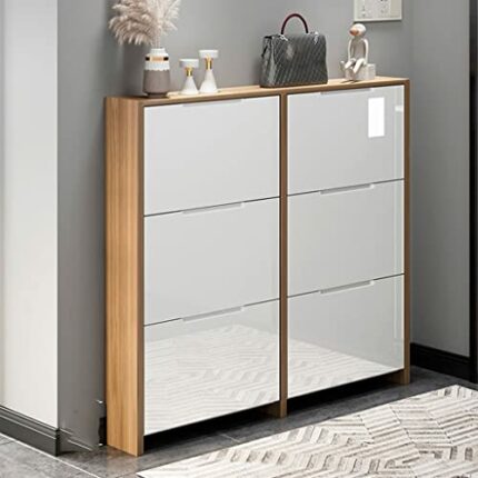 ZCMEB Living Room Shoe Rack Organizer Cabinet thin Shoe Cabinet Door Tipping Bucket Shoe Cabinet For Small Apartment (Color : D, Size : 120cm)