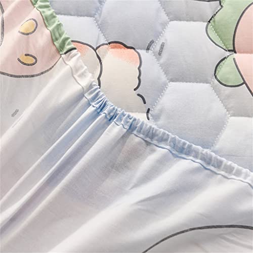 FKSDHDG Mattress Sheet Single Brushed Waterproof Mattress Cover Waterproof Dirty Dust Cover Mattress Cover (Color : D, Size : 180 * 200CM)