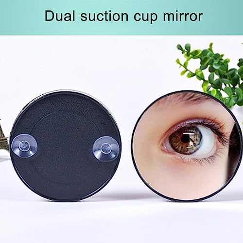 Roadoor 30X Magnifying Mirror,3.5 inches Magnified Makeup Mirror with Suction Cup and Tweezers,Travel Magnifying Mirror Stick on Shower Mirror fo