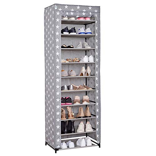 STORE.IT Shoe Cabinet, Vlies/Uni Grau, 175x60x40cm