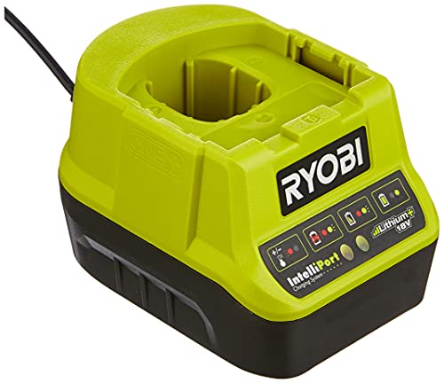 Ryobi RC18120 18V ONE+ Compact Charger, Hyper Green, 2.0Ah