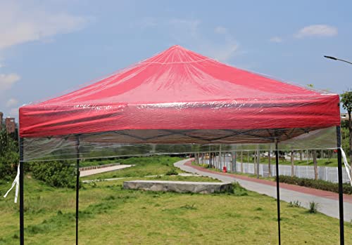 Gazebo canopy replacement covers 3m x 3m,Outdoor gazebo Waterproof Transparent Canopy,Patio Replacement Tent Top Canopy,Outdoor Garden Patio Part