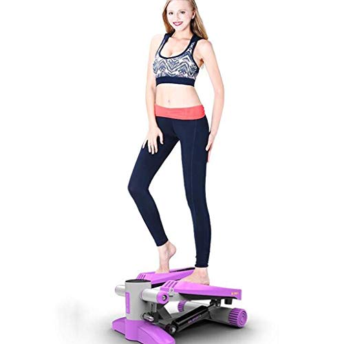N/A Fitness Mini Stepper Stair Stepper Exercise Equipment with Resistance Bands and Twisting Action 43 * 24 * 33cm