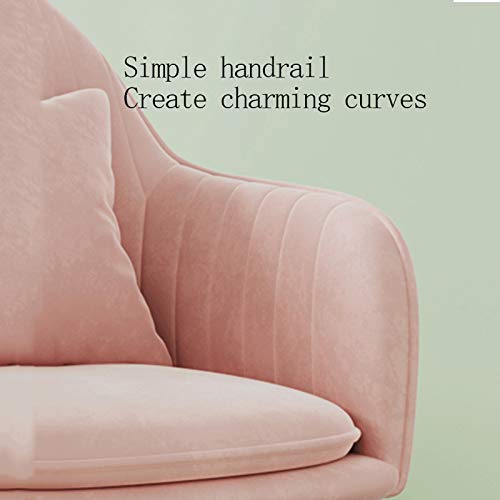 Modern Kitchen Dining Room Chairs Velvet Dining Chair Metal Legs Living Room Chairs With Armrests Backrest Kitchen Dining Chairs (Color : White,