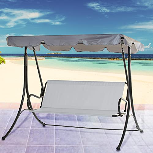 Kaket Replacement Swing Seat Cover, Outdoor Garden Swing Seat Cover, 600D Oxford Fabric Swing Chair Cover for Yard, Garden, Balcony Swing Chair (