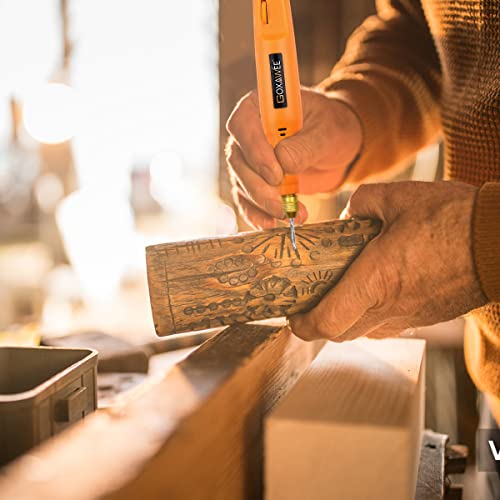 GOXAWEE Mini Corded Rotary Tool, 24V Multi-Purpose Power Electric Grinder Kit with 104 Rotary Tool Accessories for Engraving, Drilling, Sanding,