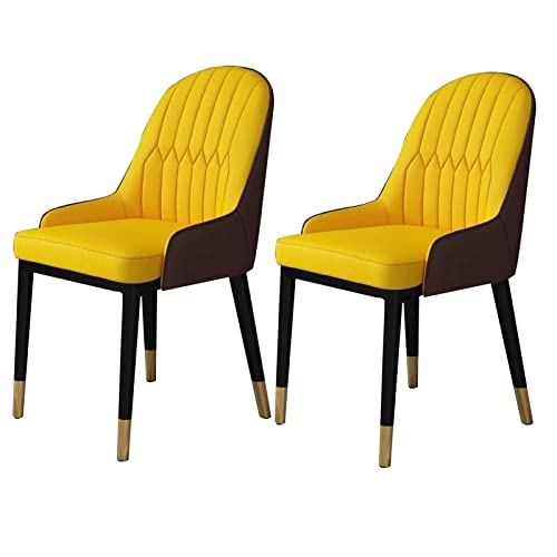 Kitchen Dining Room Furniture Chairs Kitchen Living Room Dining Chairs Set Of 2,Modern PU Leather High Back Padded Soft Seat Dining Chairs,Water