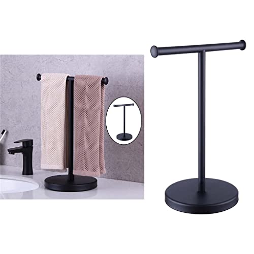 QUANJJ Stainless Steel Free-Standing T Shape Jewelry Towel Holder Stand Towel Rack for Bathroom (Color : D, Size : 12.99x6.30x6.30inch)