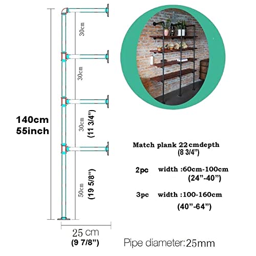 KEppd Wine Rack Wrought Iron Pipe Rack European Style Wall Hanging Wine Rack Ceiling Shelf 4 Layers Easy To Install DIY Kitchen Living Room Bar S