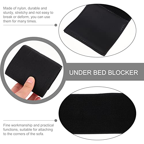 DOITOOL Toy Blocker for Under Couch Stop Things from Going Under Sofa Furniture Adjustable Gap Bumper Under The Bed Blocker for Pets Black